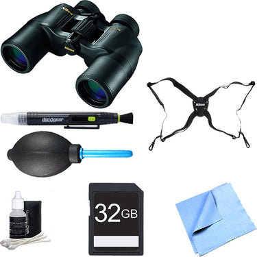 Nikon ACULON 8x42 Binoculars (A211) Adventure Bundle