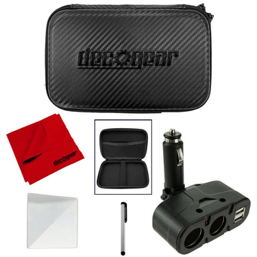 General Brand Hard 7" EVA Tablet/GPS Case, USB/DC Car Charger, Stylus, Screen Protector, Cloth