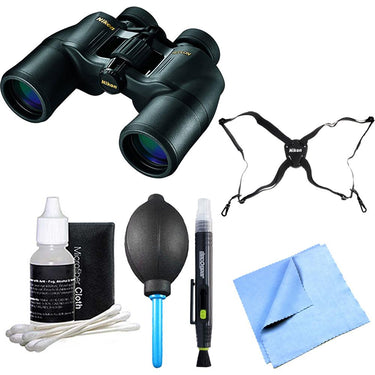 Nikon ACULON 8x42 Binoculars (A211) Explorer Bundle