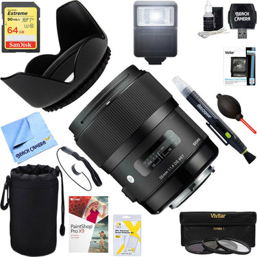 Sigma Art Wide-angle lens 35 mm F/1.4 DG HSM Canon EF + 64GB Ultimate Kit
