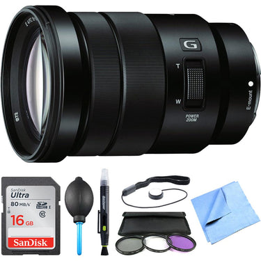Sony SELP18105G - E PZ 18-105mm f/4 G OSS Power Zoom Lens Bundle