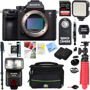 Sony a7R III Mirrorless Digital Camera Body(ILCE7RM3/B)+128GB Mem.&Flash Bundle