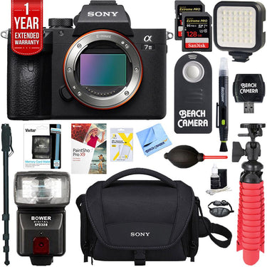 Sony a7III Mirrorless Digital Camera Body + 256GB Memory & Flash Accessory Bundle