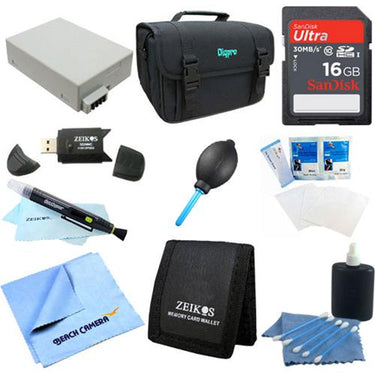 Special Fully Loaded Value 16GB Card & LP-E8 Kit for Canon Rebel T5I, T4i, T3i & T2i