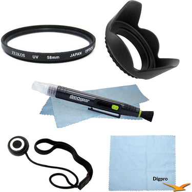 Special Essential 58mm UV Filter Accessory Bundle