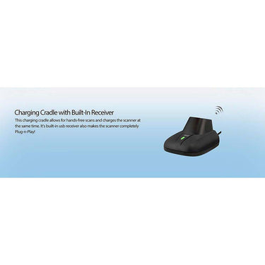 Adesso NuScan 5200TR 2.4GHz RF Wireless Antimicrobial and Waterproof 2D Barcode Scanne