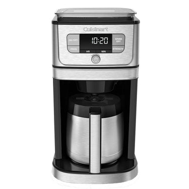 Cuisinart Burr Grind & Brew 10 Cup Coffeemaker Silver + 1 Year Extended Warranty