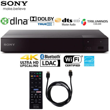 Sony BDP-S6700 Streaming Blu-ray Disc Player with 6ft High Speed HDMI Cable