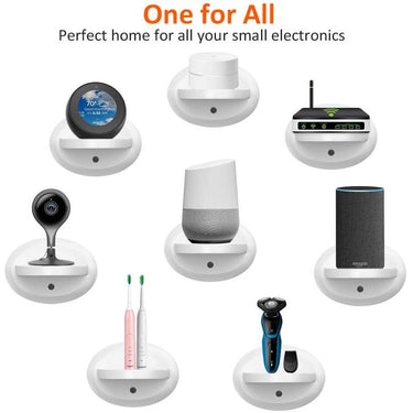 Deco Gear Wall Mount Shelf Stand for Google Home, Smart Speaker, IP Cam and More (White)