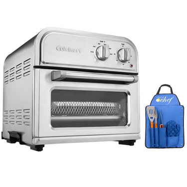 Cuisinart High-Efficiency AirFryer Silver + Deco Gear 3 Piece BBQ Tool