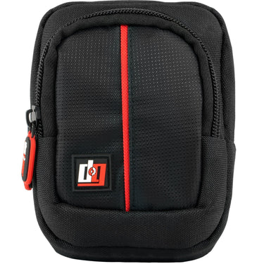 Deco Photo Point and Shoot Field Bag Camera Case (Black/Red) - PNS100BK
