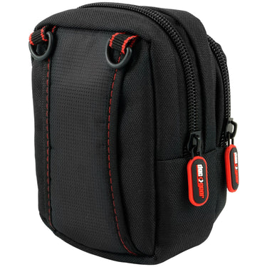 Deco Photo Point and Shoot Field Bag Camera Case (Black/Red) - PNS100BK