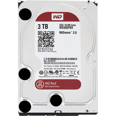 WD 3TB Red 5400 rpm SATA III 3.5" Internal NAS HDD (WD30EFRX) - Open Box