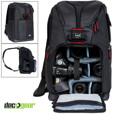 Nikon D850 Digital SLR 45.7MP 4K FX Camera Body w/ Deco Gear Backpack Editing Bundle