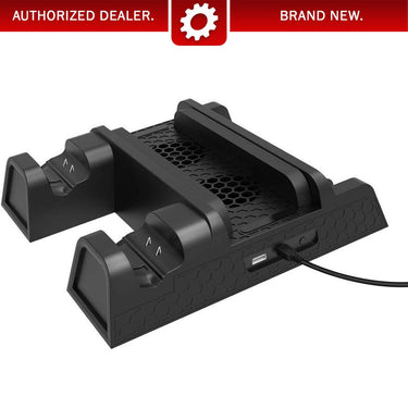 Deco Gear Xbox 3-in-1 Vertical Stand Cooling Fan with Dual Controller Charging Station