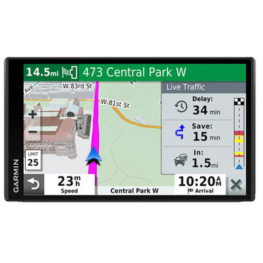 Garmin DriveSmart 65 & Traffic with Included Cable: GPS Navigator with a 6.95" Display