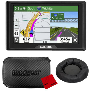 Garmin Drive 52 5" GPS Navigator with Traffic Alerts with Case and Dash Mount Bundle