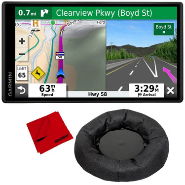 Garmin DriveSmart 55 & Traffic with Included Cable Weighted GPS Dash Mount + More
