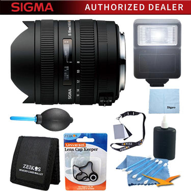 Sigma 8-16mm f/4.5-5.6 DC HSM FLD AF Zoom Lens for Nikon DSLRs - Pro Lens Kit