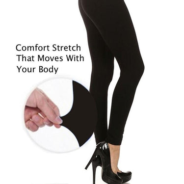 Be Free 6-Pack Fleece Lined Leggings (Assorted Colors)(M/L)