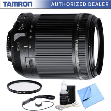 Tamron 18-200mm Di II VC All-In-One Zoom Lens for Nikon Mount w/ UV Filter Bundle