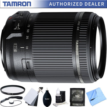 Tamron 18-200mm Di II VC All-In-One Zoom Lens for Canon Mount w/ Accessory Bundle