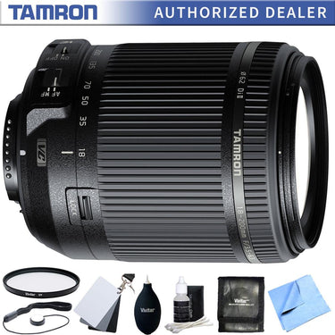 Tamron 18-200mm Di II VC All-In-One Zoom Lens for Nikon Mount w/ Accessory Bundle