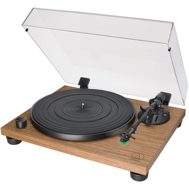 Audio-Technica AT-LPW40WN Fully Manual Belt-Drive Turntable 2 Speeds 33-1/3 & 45 RPM - Walnut