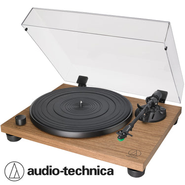 Audio-Technica AT-LPW40WN Fully Manual Belt-Drive Turntable 2 Speeds 33-1/3 & 45 RPM - Walnut