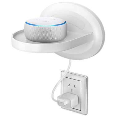 Deco Gear Wall Mount Shelf Stand for Google Home, Smart Speaker & IP cam (White)(3 Pack)