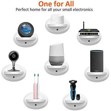 Deco Gear Wall Mount Shelf Stand for Google Home, Smart Speaker & IP cam (White)(3 Pack)