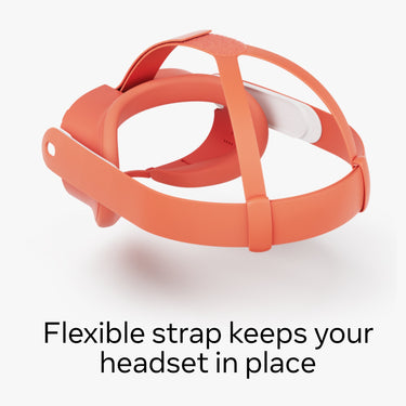 Meta Quest 3 Facial Interface & Head Strap (Blood Orange)