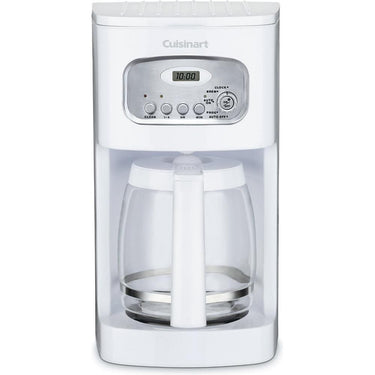 Cuisinart Brew Central 12-Cup Programmable Coffeemaker, White (Refurb) w/ Warranty Bundle