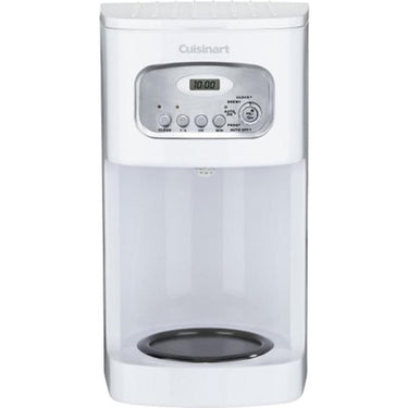 Cuisinart Brew Central 12-Cup Programmable Coffeemaker, White (Refurb) w/ Warranty Bundle