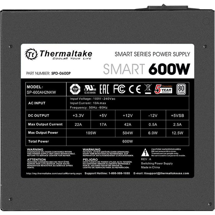 Thermaltake Smart 80 Plus White 600W