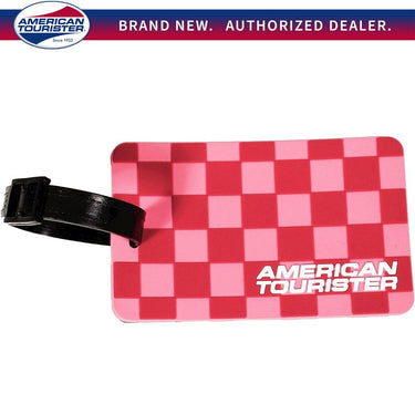 American Tourister Cherry Checks Luggage Tag