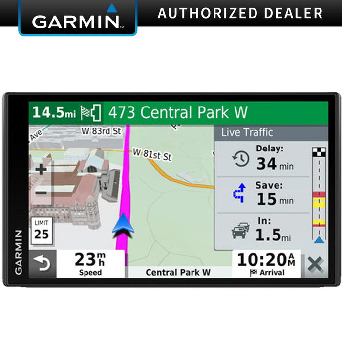 Garmin DriveSmart 65 & Traffic with Included Cable: GPS Navigator with a 6.95" Display