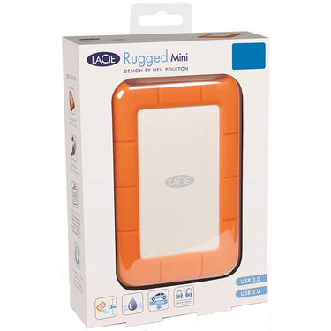 LaCie Rugged Mini USB 3.0 / USB 2.0 2 TB External Hard Disk Drive (HDD) LAC9000298