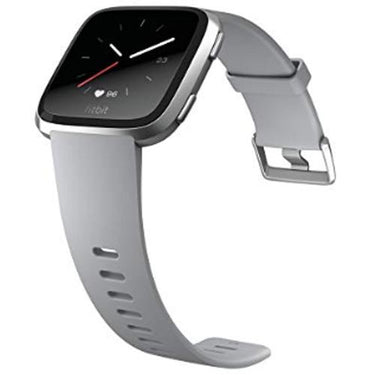 Fitbit Versa Smartwatch, Small & Large Bands Included, Gray/Silver