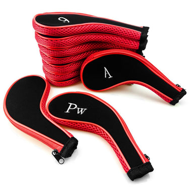 Deco Essentials Neoprene Zippered Headcover for Golf Club Iron Head Covers Set