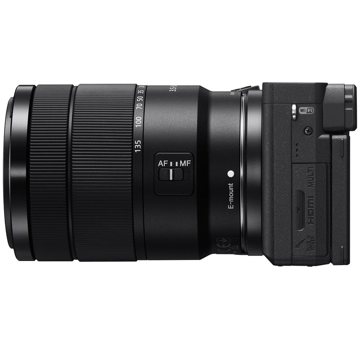 Sony a6400 Mirrorless Camera ILCE-6400M/B 18-135mm + 55-210mm 2 Lens Kit Case Bundle