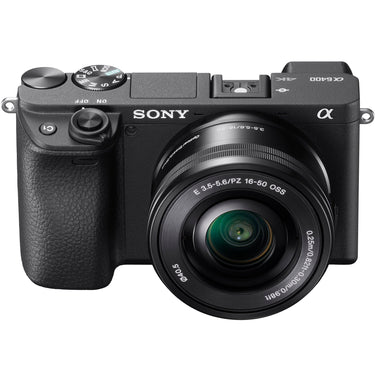 Sony a6400 4K Mirrorless Camera ILCE-6400L/B 16-50mm + 55-210mm 2 Lens Pro Case Kit