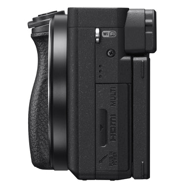 Sony a6400 4K Mirrorless Camera ILCE-6400L/B 16-50mm Lens Kit + Flash & Case Bundle