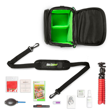 Deco Gear DSLR Mirrorless Camera Bag +Software Editing Bundle+Tripod & Bonus Accessory Kit