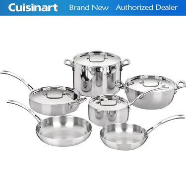 Cuisinart FCT-10 - 10-Piece French Classic Tri-Ply Stainless Set