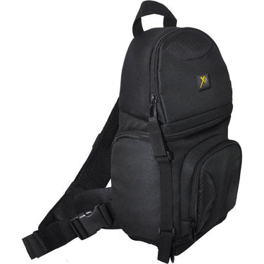 Xit Deluxe Digital Camera/Video Sling Style Shoulder Bag (Black)