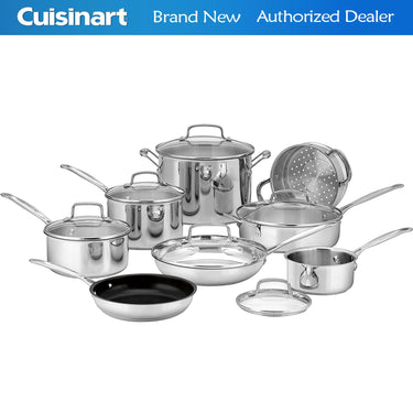 Cuisinart 77-14N Chef's Classic Stainless 14-Piece Set, Stainless Steel