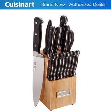 Cuisinart Triple Rivet Collection, 16-Piece Cutlery Block Set, Stainless Steel