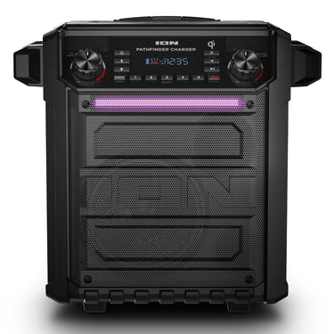 Ion Audio Pathfinder Charger, Bluetooth Portable Speaker w/ Wireless Qi, Refurbished