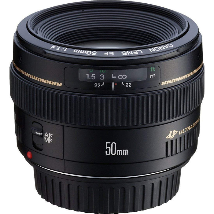 Canon EF 50mm f/1.4 USM Standard & Medium Telephoto Prime Lens for Canon SLR Cameras